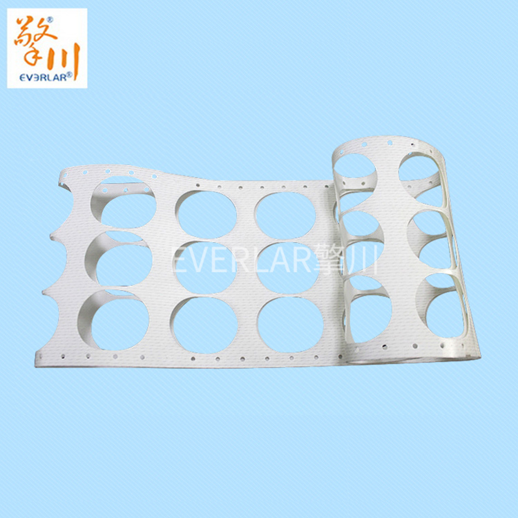 食品輸送帶:店員用手數餃子