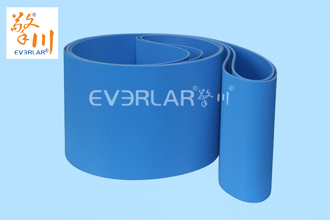 擎川everlar定制藍色鉆紋PU輸送帶食品輸送帶