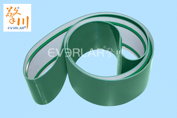 綠色PVC輸送帶加雙導條擎川食品輸送帶 綠色PVC輸送帶加雙導條擎川食品輸送帶