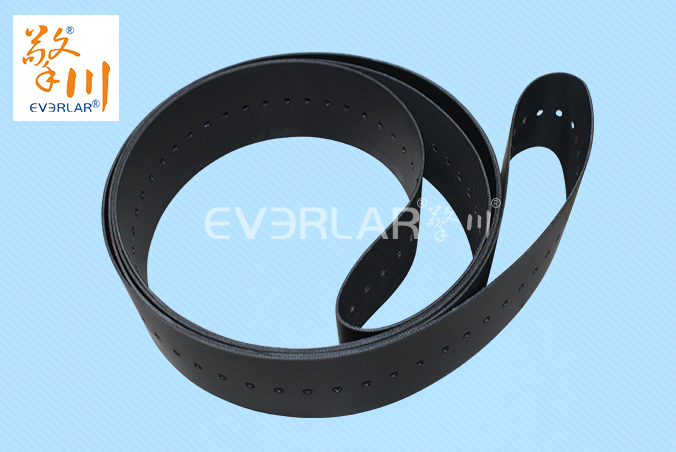 pu輸送帶黑色打孔聚氨酯傳送帶黑色pu工業皮帶