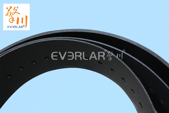 pu輸送帶黑色打孔聚氨酯傳送帶黑色pu工業皮帶