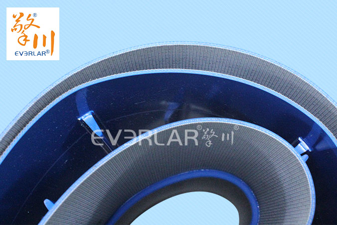 藍色PU輸送帶加擋板耐磨耐油耐腐蝕工業皮帶定制