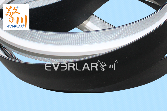 黑色PVC輸送帶加導條耐油耐腐蝕耐高溫工業皮帶定制