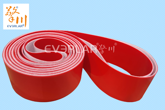 紅色PVC輸送帶耐磨耐腐蝕食品級工業皮帶定制 紅色PVC輸送帶耐磨耐腐蝕食品級工業皮帶定制