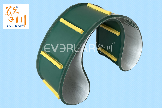 啞光PU輸送帶加導條擋板耐磨耐腐蝕耐切割工業皮帶定制