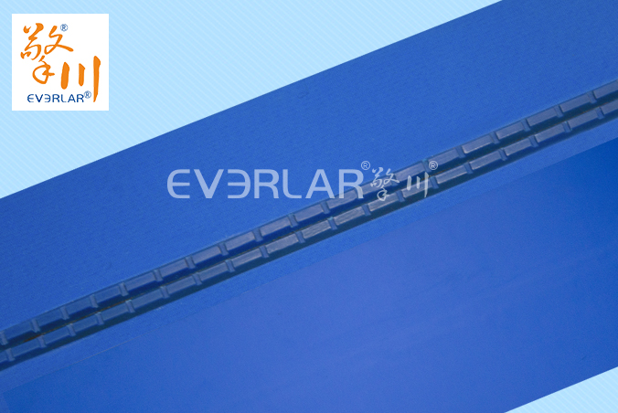 藍色PU輸送帶加導條耐磨耐油耐腐蝕工業皮帶定制