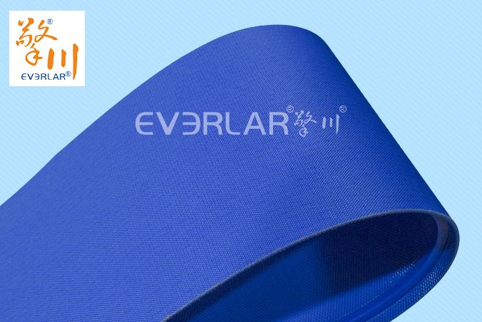 藍色PU鉆紋加導條耐磨防滑耐腐蝕工業皮帶