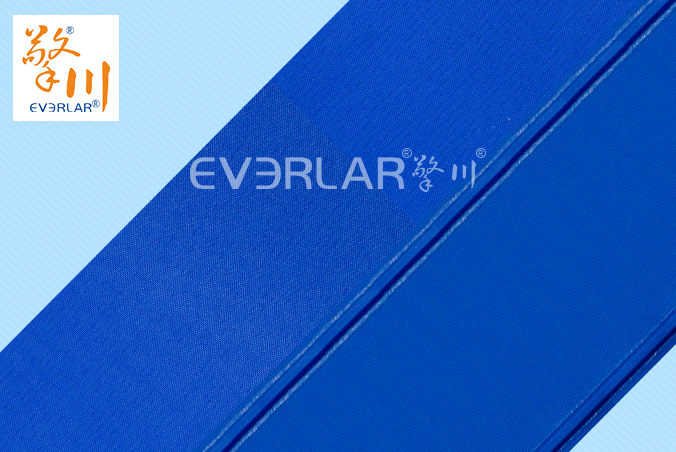 藍色PU鉆紋加導條耐磨防滑耐腐蝕工業皮帶