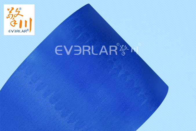 藍色PU鉆紋加導條耐磨防滑耐腐蝕工業皮帶