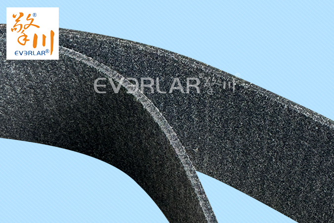 灰色毛氈輸送帶耐磨降噪防靜電工業皮帶