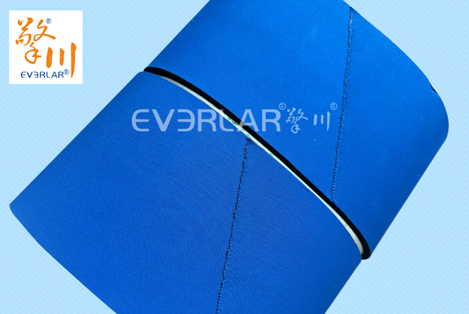 藍色泡棉輸送帶加導條耐磨降噪防滑工業皮帶