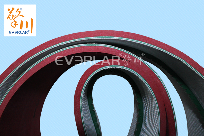 橡膠輸送帶加導條耐磨防滑耐溫工業皮帶