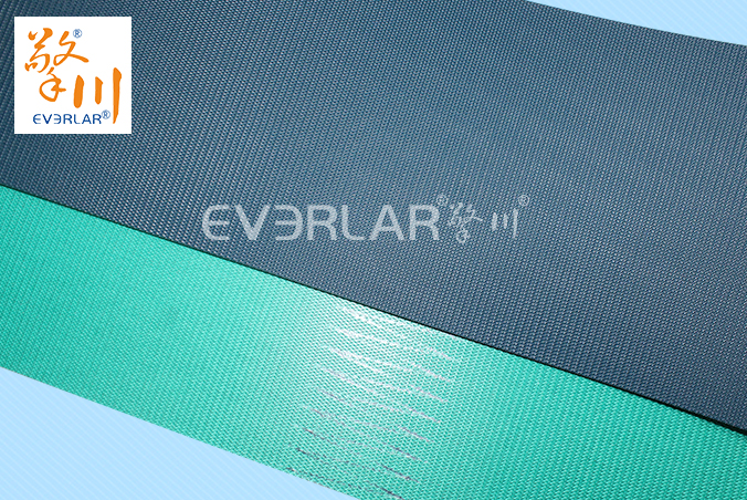 藍綠鉆紋PVC輸送帶耐溫防靜電易清潔工業皮帶