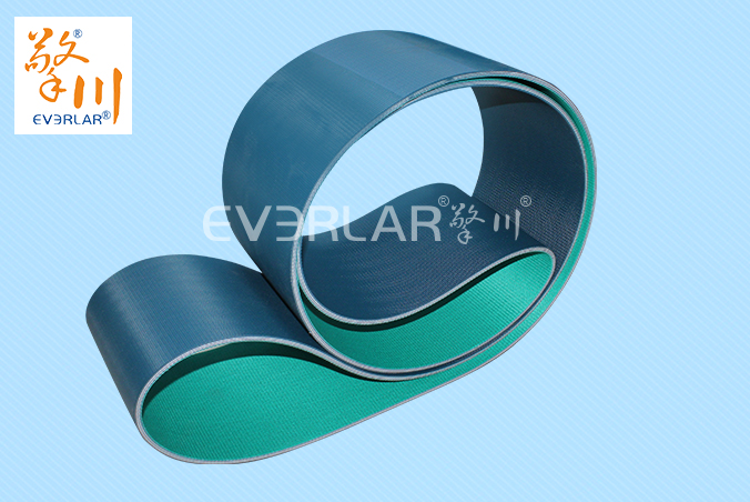 藍綠鉆紋PVC輸送帶耐溫防靜電易清潔工業皮帶