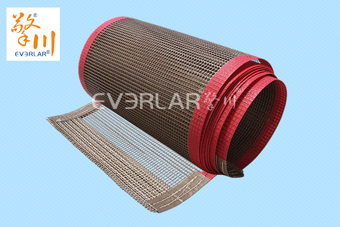 鐵氟龍網格輸送帶防火耐腐蝕耐高溫工業皮帶