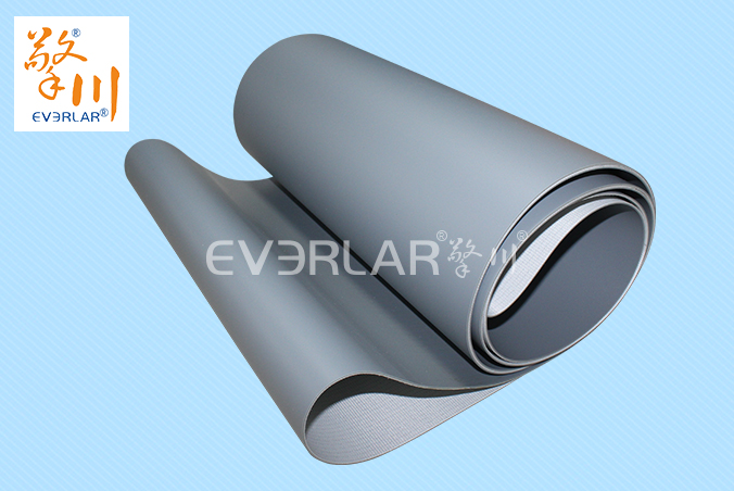 灰色PVC輸送帶耐磨平穩耐腐蝕包裝機械工業皮帶定制