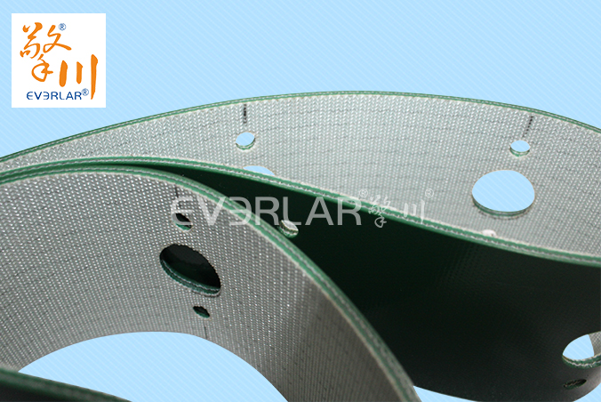 綠色PVC輸送帶加打孔耐磨耐腐蝕防靜電工業皮帶定制