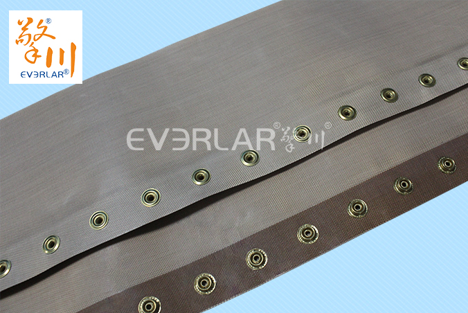 鐵氟龍輸送帶加鉚釘扣耐磨耐腐蝕耐高溫工業皮帶