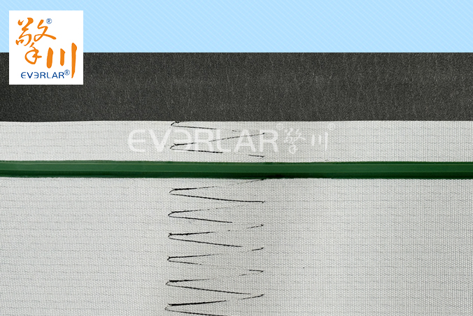 單面灰色毛氈加導條耐磨降噪平穩工業皮帶