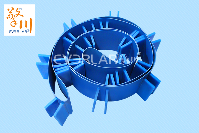 藍色PU輸送帶加擋板耐腐蝕食品級海鮮分揀機專配傳輸帶廠家定制 藍色PU輸送帶加擋板耐腐蝕食品級海鮮分揀機專配傳輸帶廠家定制