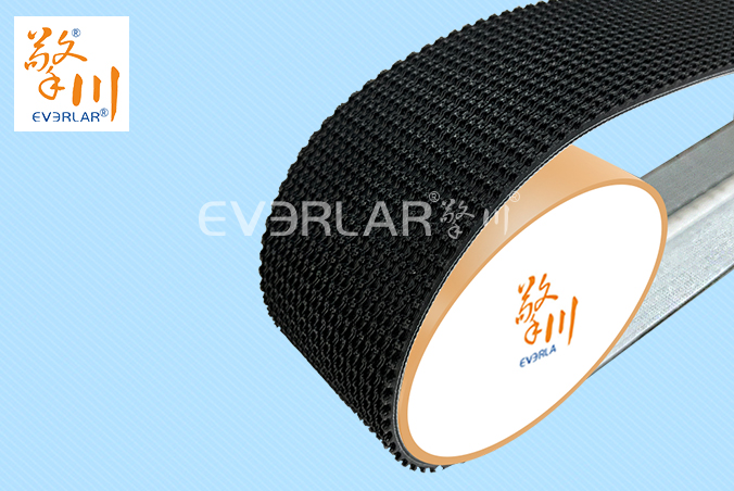 黑色PVC花紋帶加導條耐磨防滑包裝行業分揀機輸送帶擎川定制