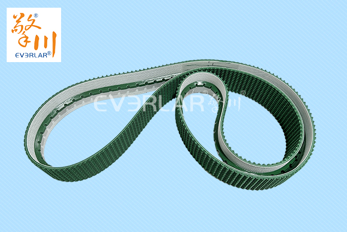 綠色PVC花紋帶加導條耐磨防滑物流行業快遞分揀機輸送帶擎川定制
