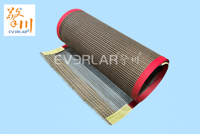 鐵氟龍網格輸送帶耐高溫耐腐蝕防粘食品行業粉條烘干機專用機械皮帶擎川定制