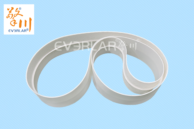 白色食品級PU輸送帶加導條耐磨耐油日化行業輸送機械皮帶加工定制