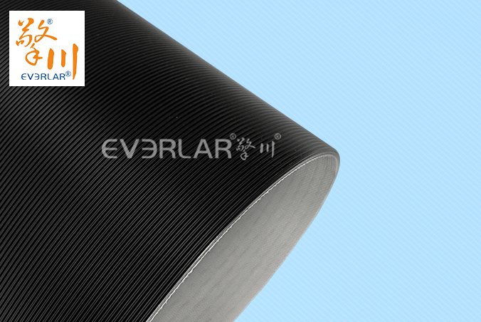 黑色直紋PVC輸送帶耐磨防滑包裝行業生產線設備傳輸帶擎川定制