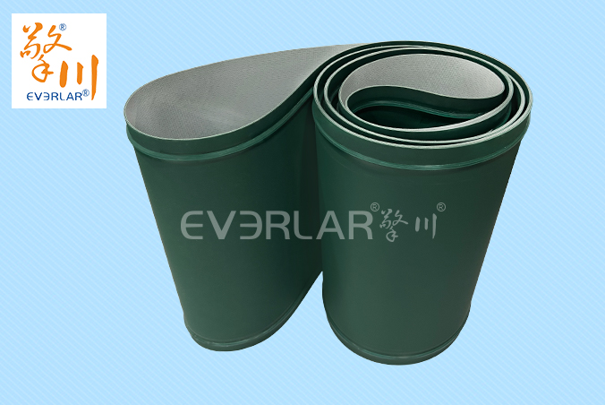 墨綠色PU輸送帶加雙導(dǎo)條耐磨抗撕裂食品電子物流分揀機皮帶擎川定制 墨綠色PU輸送帶加雙導(dǎo)條耐磨抗撕裂食品電子物流分揀機皮帶擎川定制