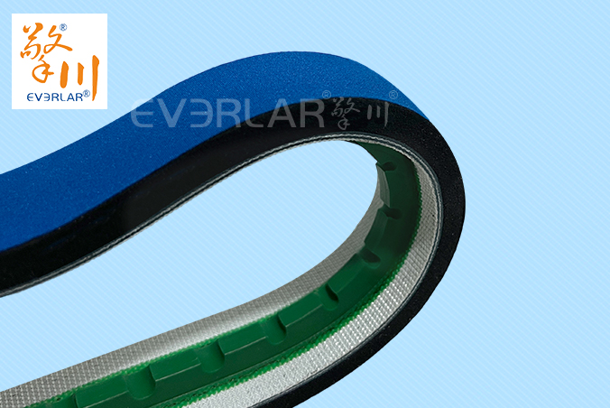 PVC藍布泡棉導條輸送帶耐磨緩沖包裝物流包裝機輸送線皮帶