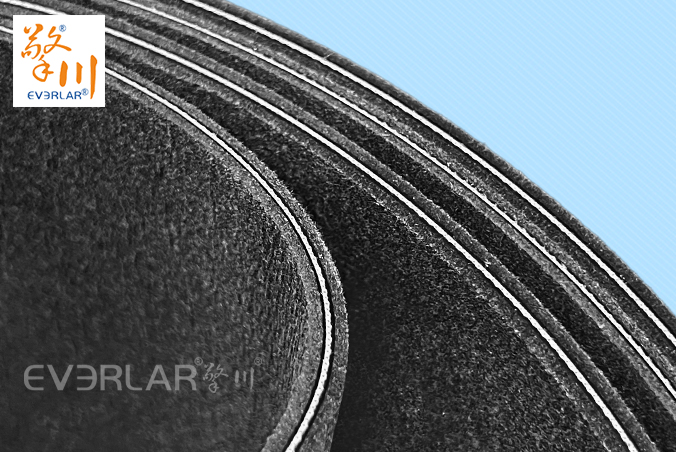 雙面毛氈輸送帶灰色防刮耐磨電子汽車裝配流水線工業皮帶