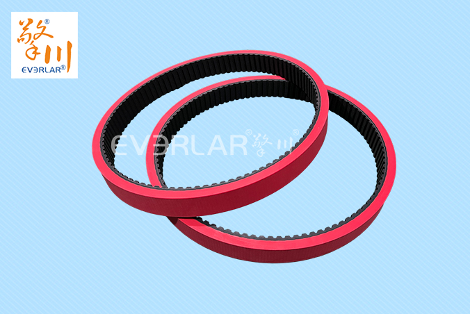 橡膠同步帶加紅膠耐磨防滑立式包裝機枕式包裝機無縫拉膜帶傳動帶