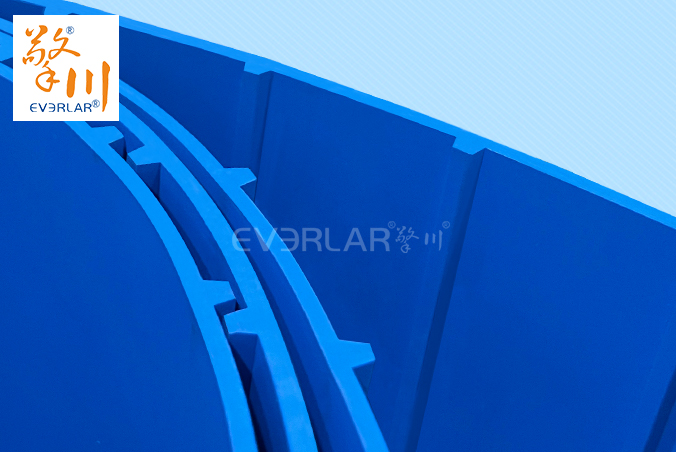 藍色TPU食品級易潔帶加導條防霉抗菌水果蔬菜加工輸送帶廠家定制