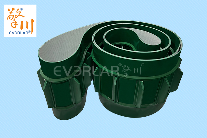 綠色PVC輸送帶加擋板雙導條精準導向防掉落化工建材涂裝線工業皮帶 綠色PVC輸送帶加擋板雙導條精準導向防掉落化工建材涂裝線工業皮帶