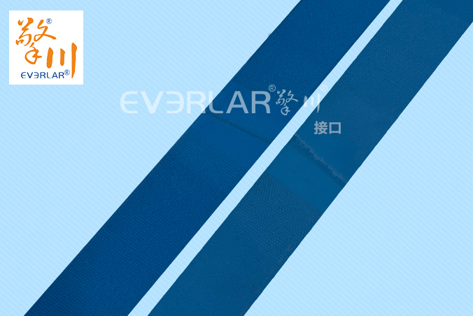 藍色尼龍片基帶低噪音防滑物流包裝行業折盒機傳動帶廠家直供
