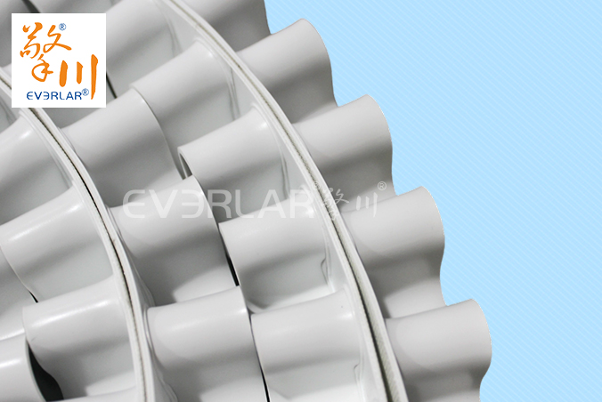 白色PU輸送帶加裙邊食品級耐油食品醫藥分揀輸送機皮帶廠家定制