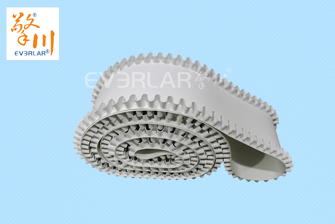 白色PU輸送帶加裙邊食品級耐油食品醫藥分揀輸送機皮帶廠家定制