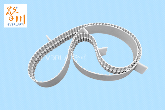 PU同步帶加擋塊耐磨耐油食品級行業聚氨酯傳動帶廠家定制