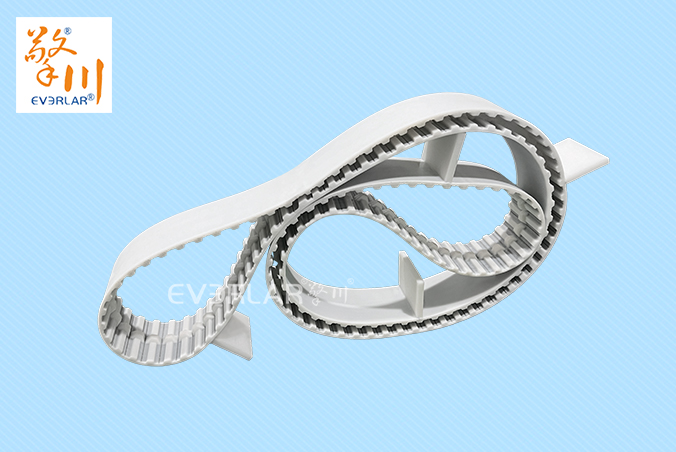 PU同步帶加擋塊耐磨耐油食品級行業聚氨酯傳動帶廠家定制