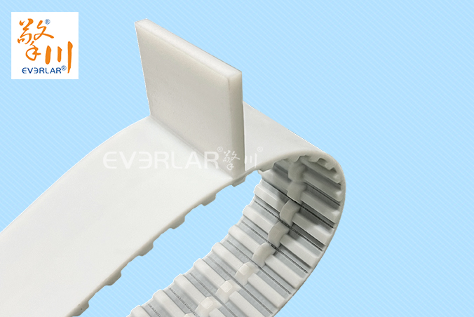 PU同步帶加擋塊耐磨耐油食品級行業聚氨酯傳動帶廠家定制