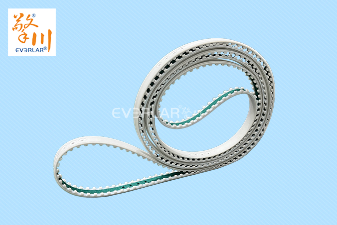 PU同步帶加PU膠綠布打孔開槽精準(zhǔn)傳動防滑包裝機(jī)械聚氨酯工業(yè)皮帶定制
