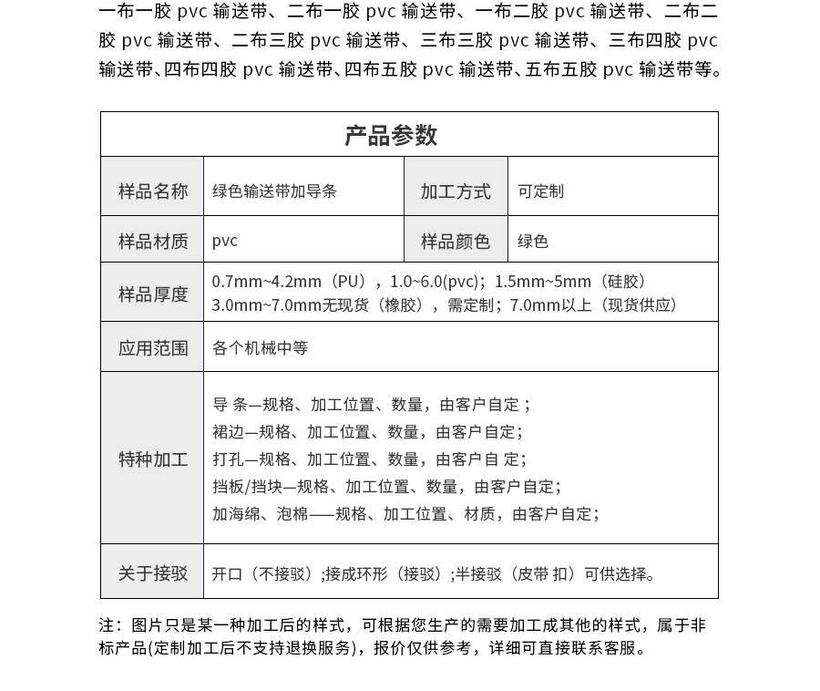 PVC輸送帶 PVC輸送帶