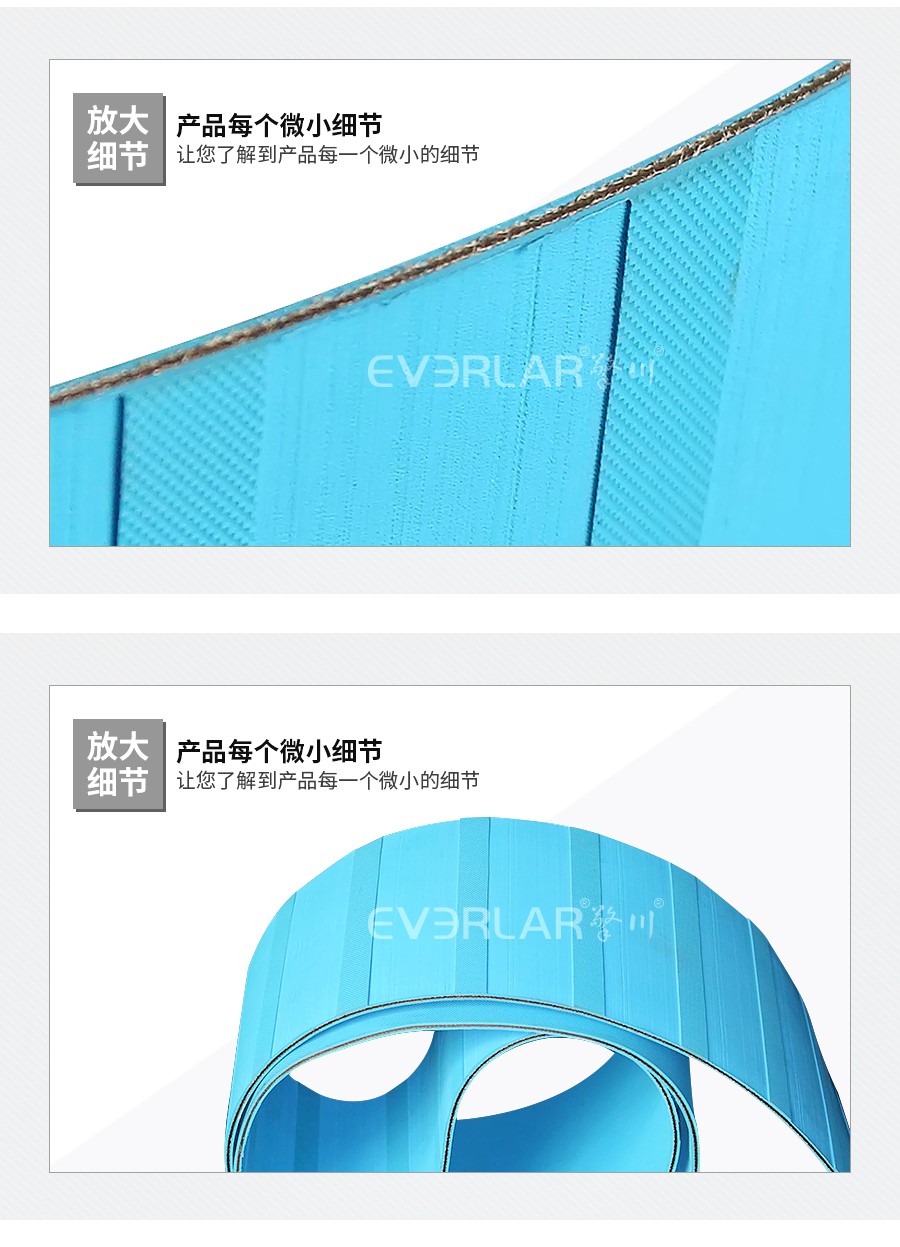 藍色橡膠片基帶 藍色橡膠片基帶