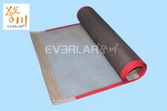 特氟龍網格輸送帶-耐高溫鐵佛輸送帶-擎川耐高溫輸送帶定制